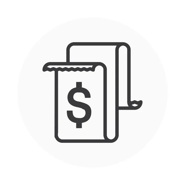 Invoice, receipt icon — Stock Vector