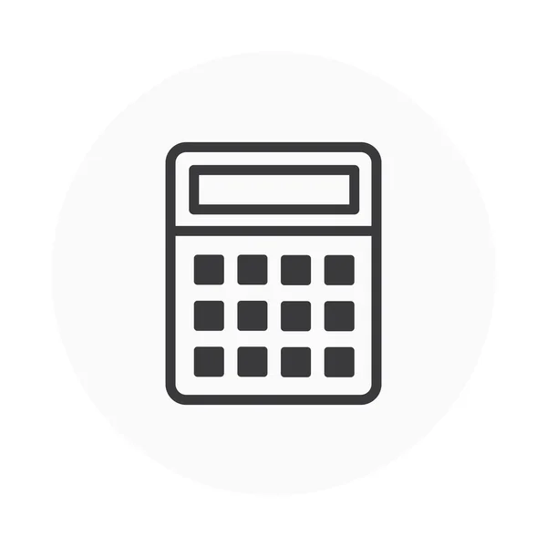 Calculadora, icono contable — Vector de stock