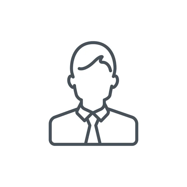 Ícone de avatar masculino adequado para gráficos de informações, sites e impressão — Vetor de Stock
