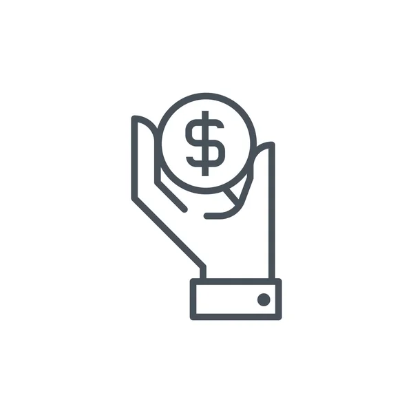 Wealth, salary icon — Stock Vector