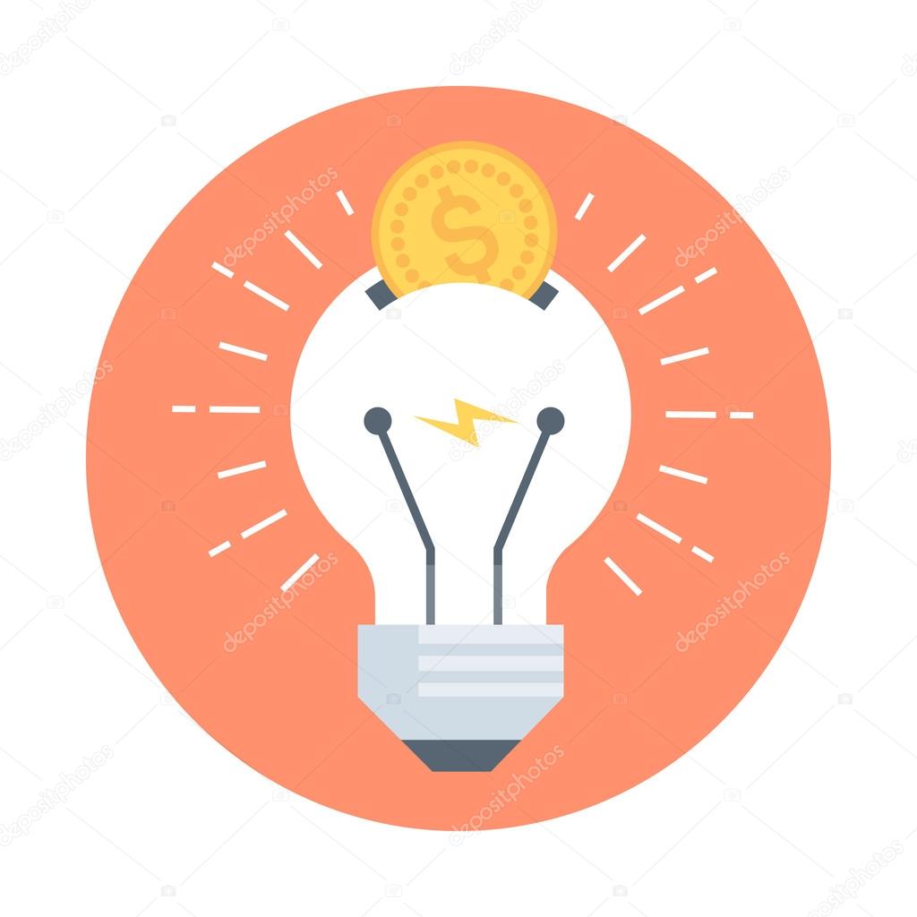 Funding flat style, colorful, vector icon for info graphics, websites, mobile and print media.