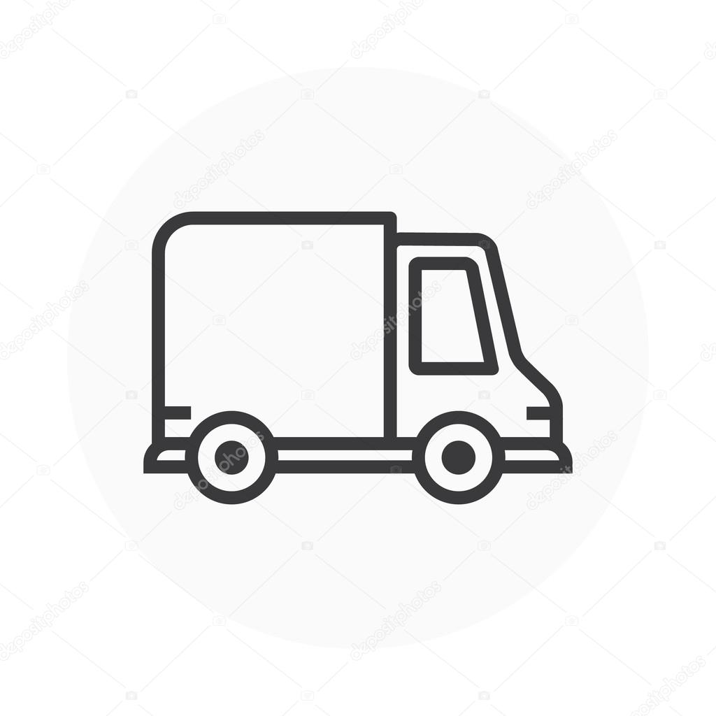 Delivery, car icon