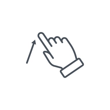 Multi touch, hand, finger, gesture icon clipart