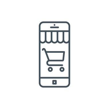 Mobil alışveriş simgesi