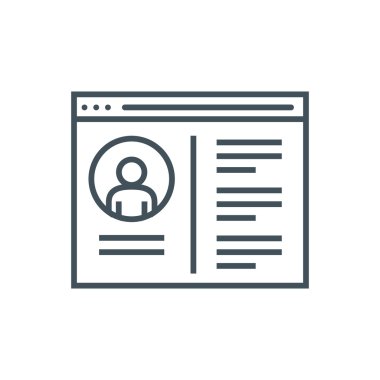 Profil sayfası simgesi