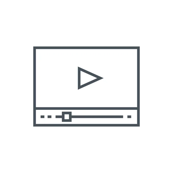 Ícone de tutoriais de vídeo — Vetor de Stock