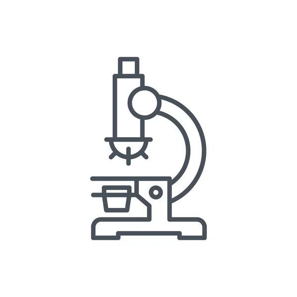 Microscópio ícone do tema — Vetor de Stock