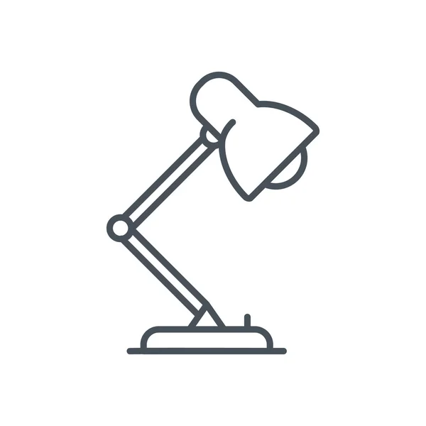 Studio, bureaublad lamp pictogram — Stockvector