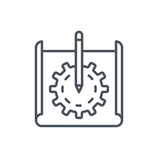 Prototyping thema pictogram — Stockvector