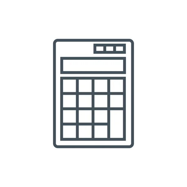 Calculatrice, icône comptable — Image vectorielle