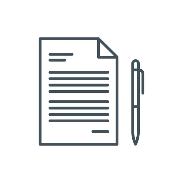 Contract icon theme icon — Stok Vektör