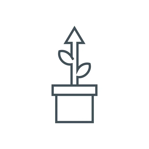Thème de croissance icône — Image vectorielle