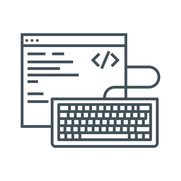 Icono de tema de codificación — Archivo Imágenes Vectoriales