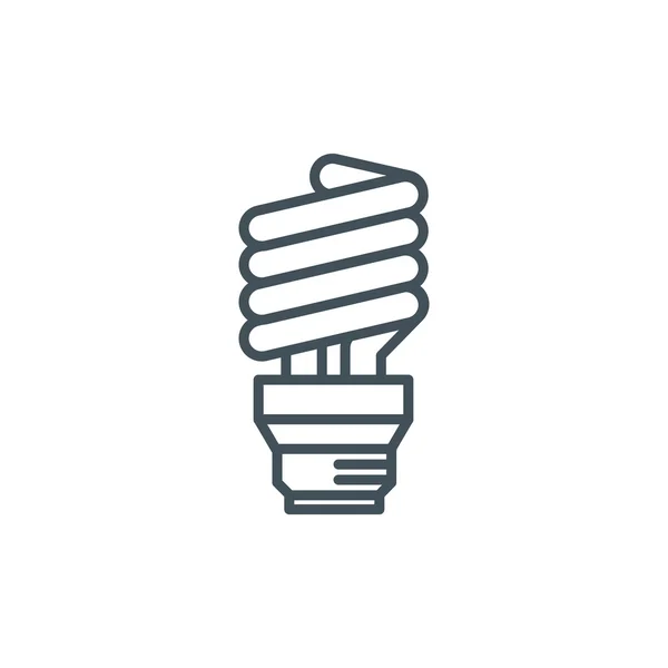 Energie efficiënte lamp pictogram — Stockvector