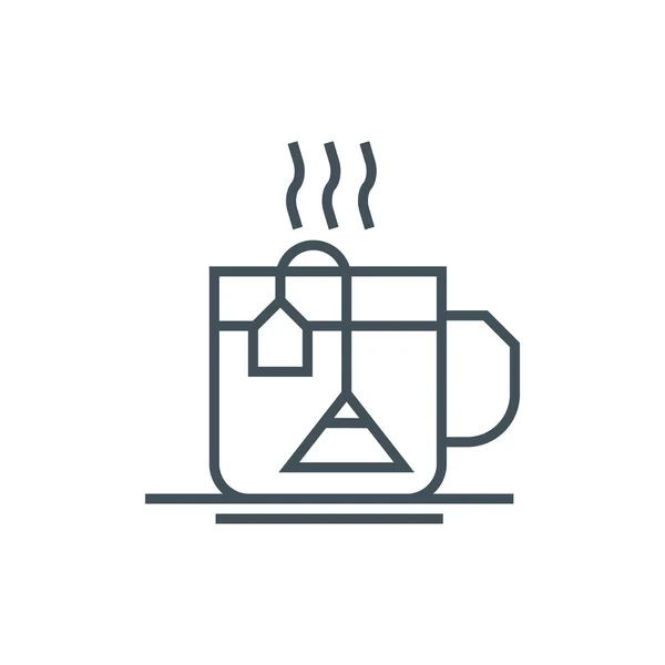 Bebidas quentes, ícone de chá — Vetor de Stock