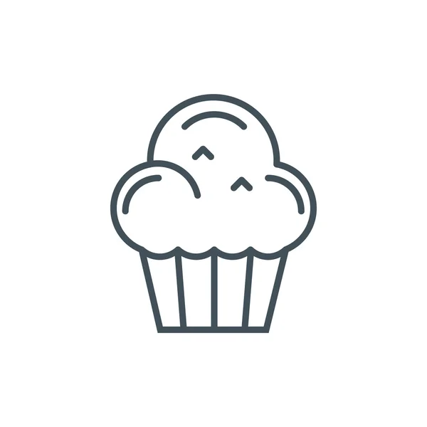 Muffin icono del tema — Vector de stock