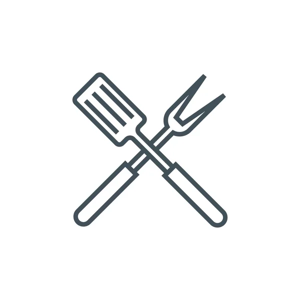 Icono temático barbacoa — Vector de stock