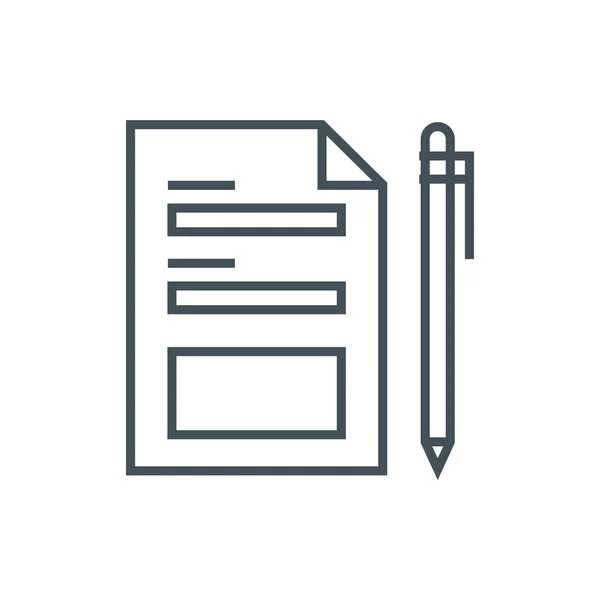 Contact formulier-pictogram — Stockvector