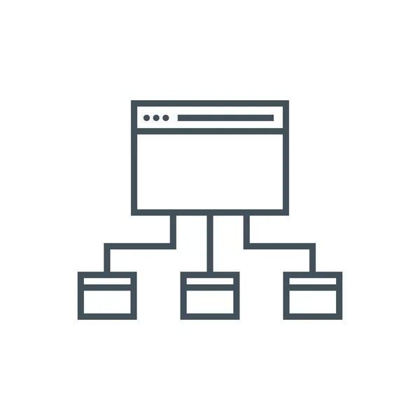 Site map icon — Stock Vector