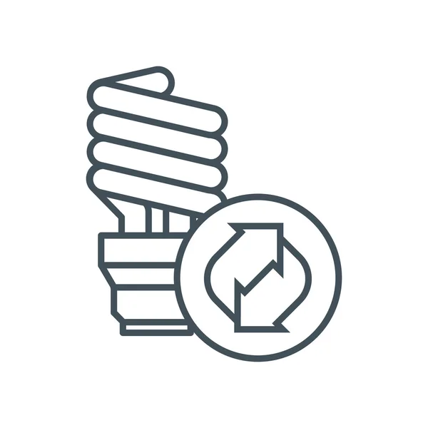 Ícone de poupança de energia — Vetor de Stock