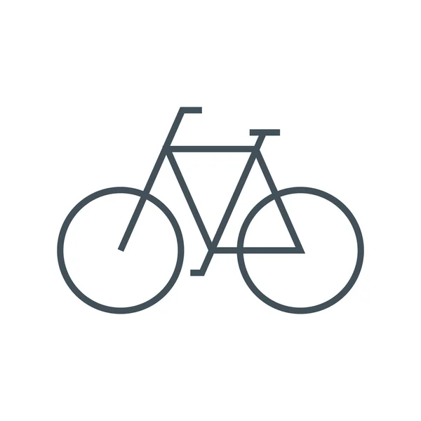 Transporte sostenible, icono de la bicicleta — Vector de stock