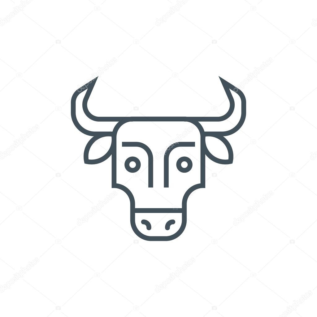 Meat, cow, bull, dairy food icon