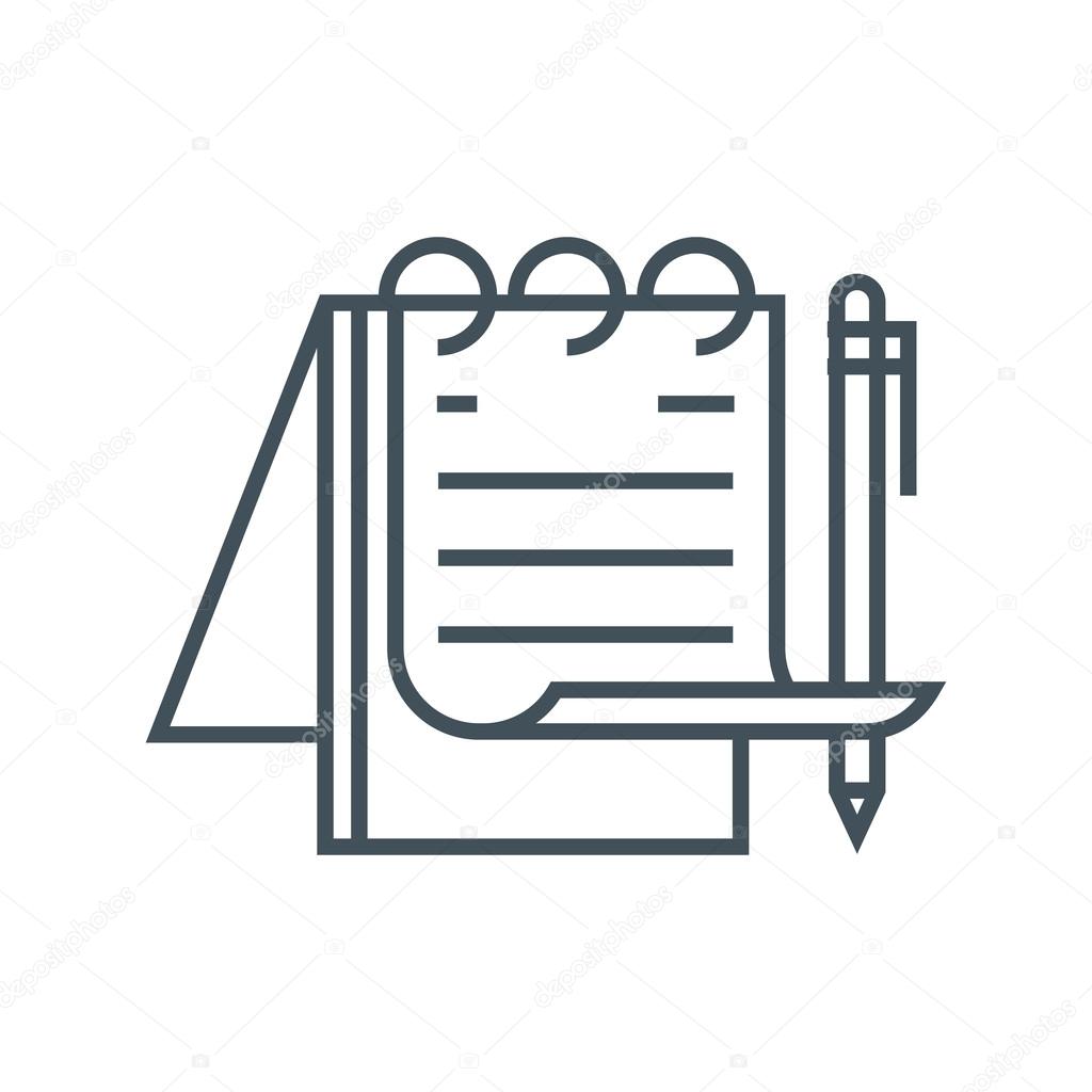 Schedule, notebook icon