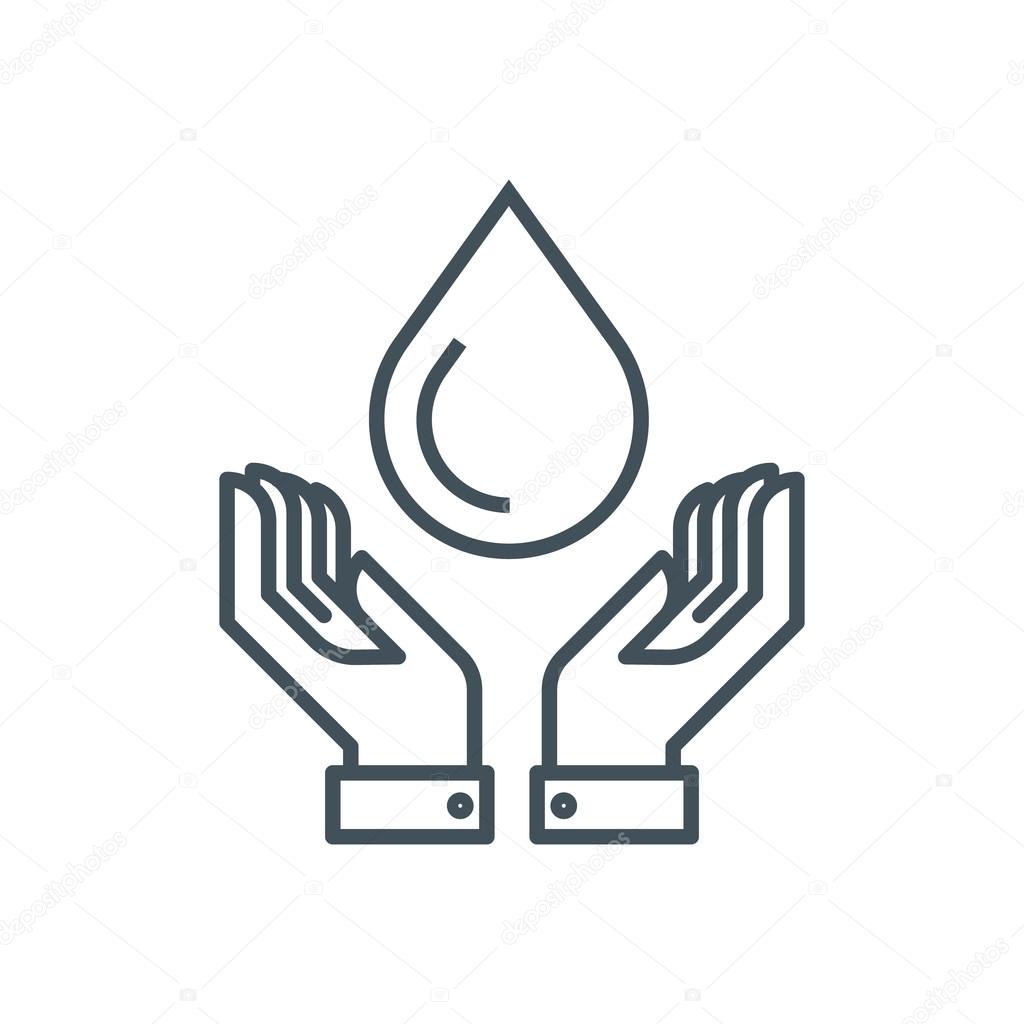 Save the water icon