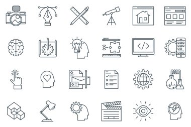 Design and  development icon set