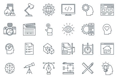 Design and  development icon set