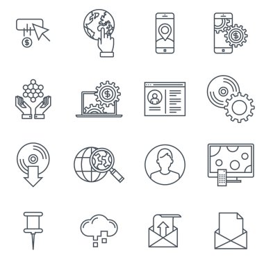 teknoloji Icon set