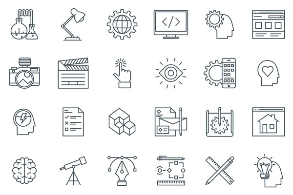 Icon Set für Design und Entwicklung — Stockvektor