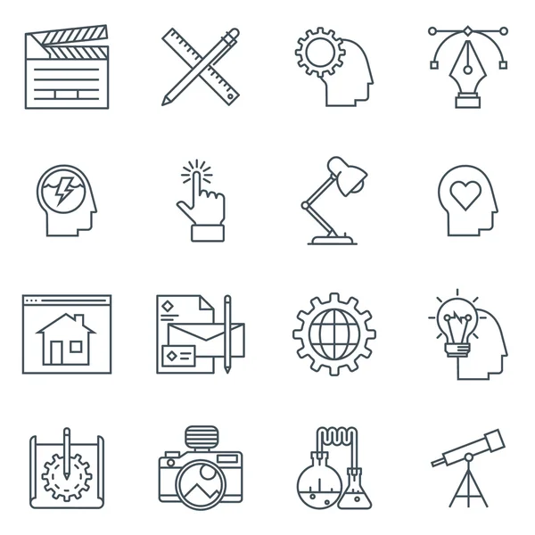 Conjunto de icono de diseño y desarrollo — Vector de stock