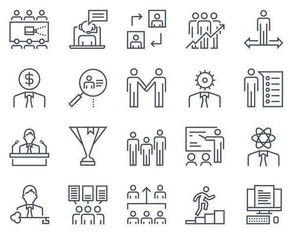 Corporate business icon set — Stock Vector