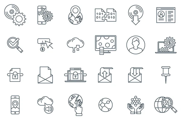 Conjunto de iconos de tecnología — Vector de stock