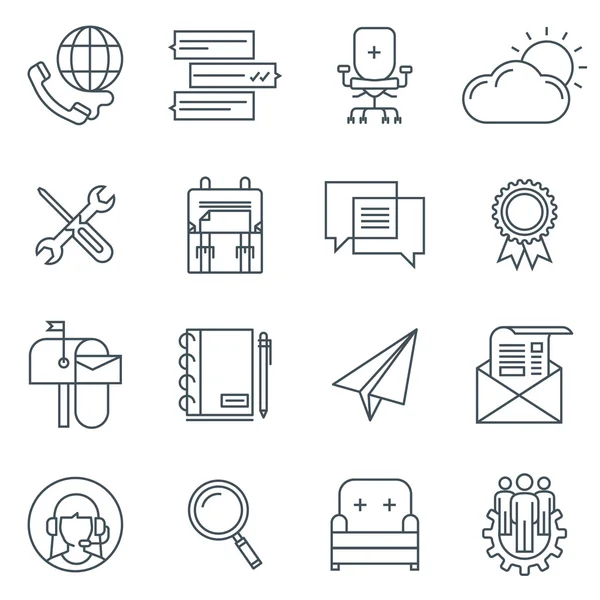 Conjunto de iconos comerciales — Vector de stock