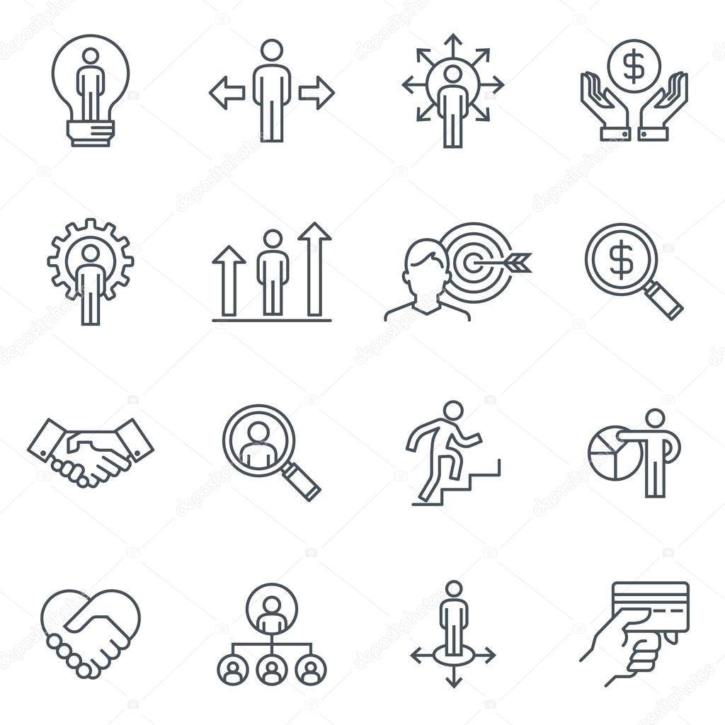 Business and finance icon set 