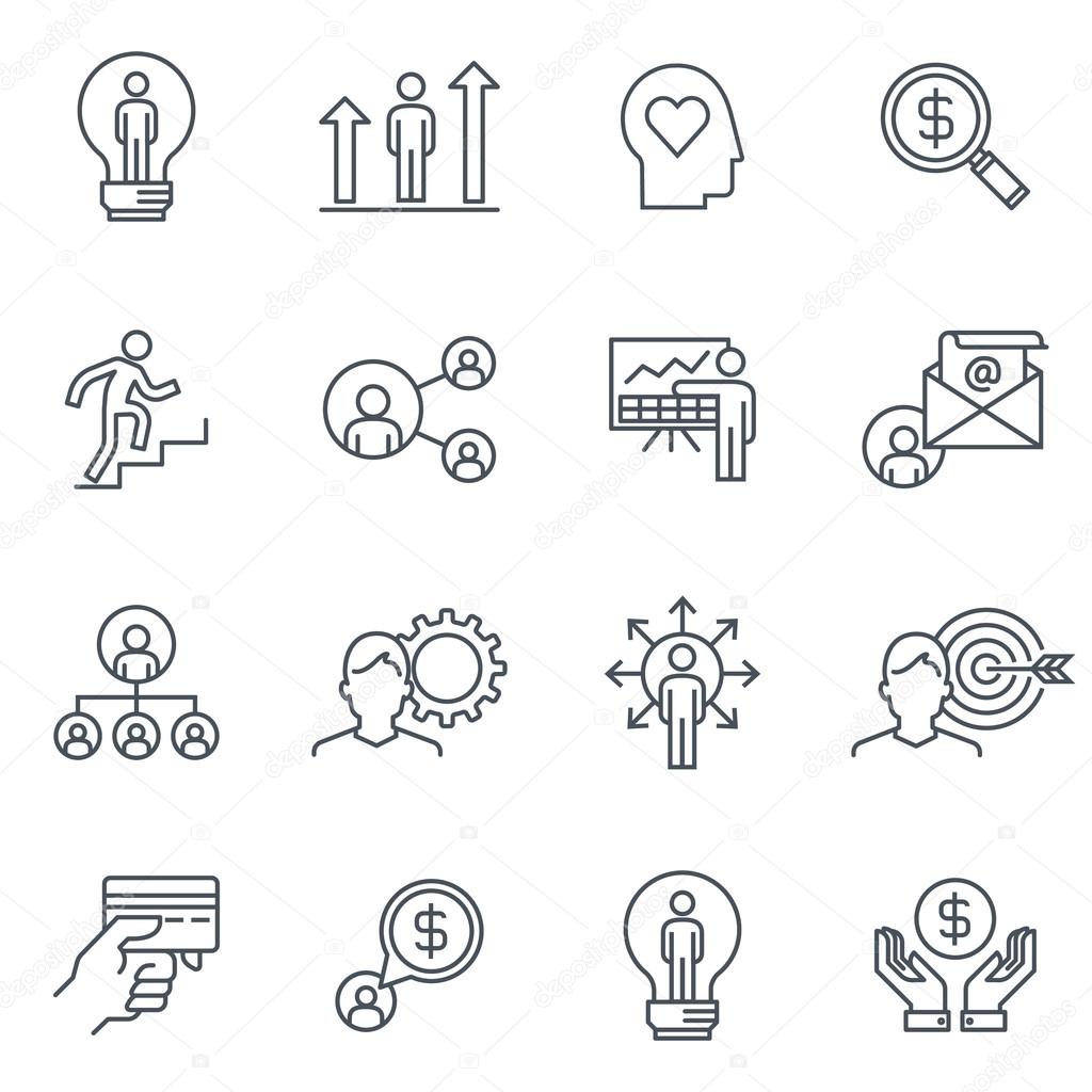 Business and finance icon set 