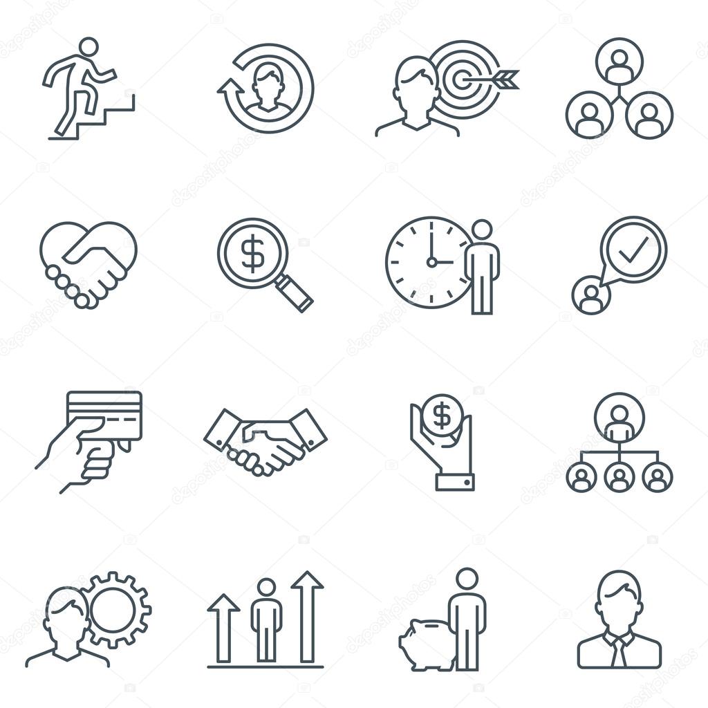 Business and finance icon set 