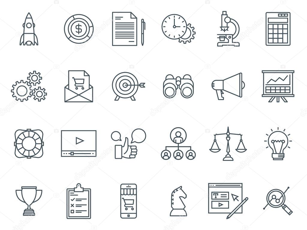 Business and finance icon set