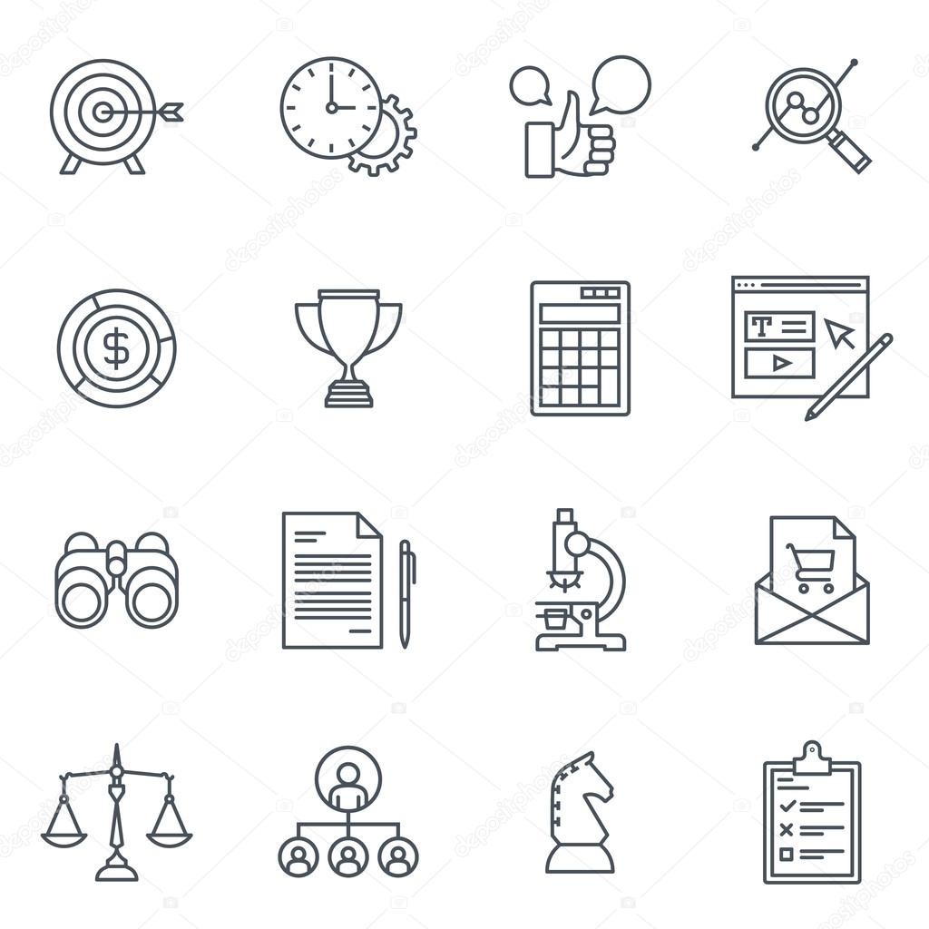 Business and finance icon set