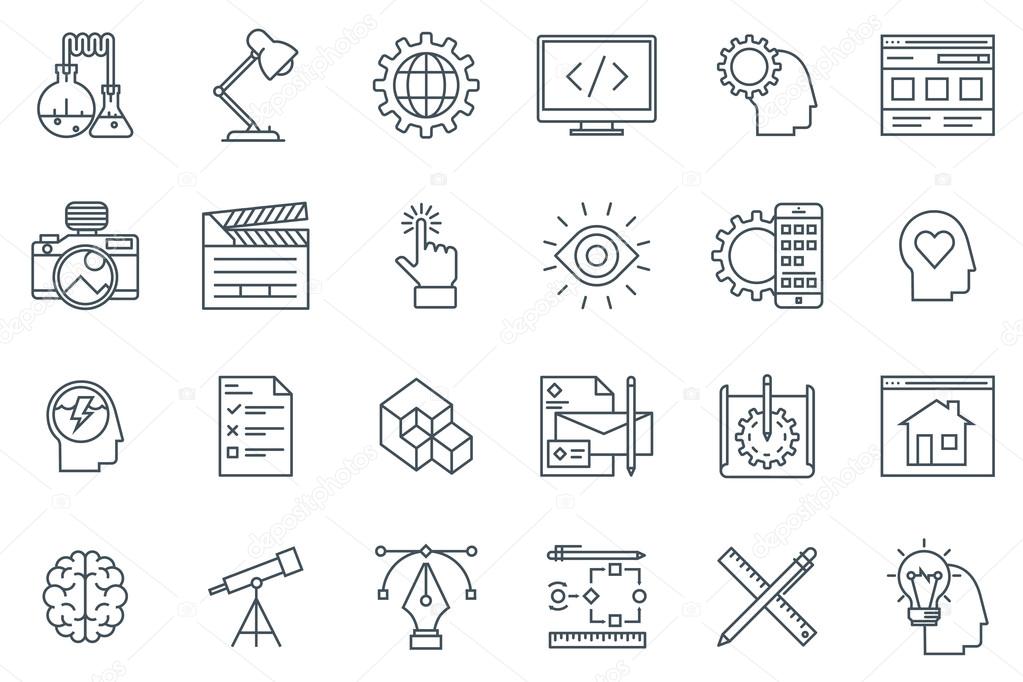 Design and  development icon set