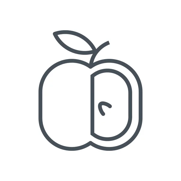 Symbol zum Thema Apfel — Stockvektor