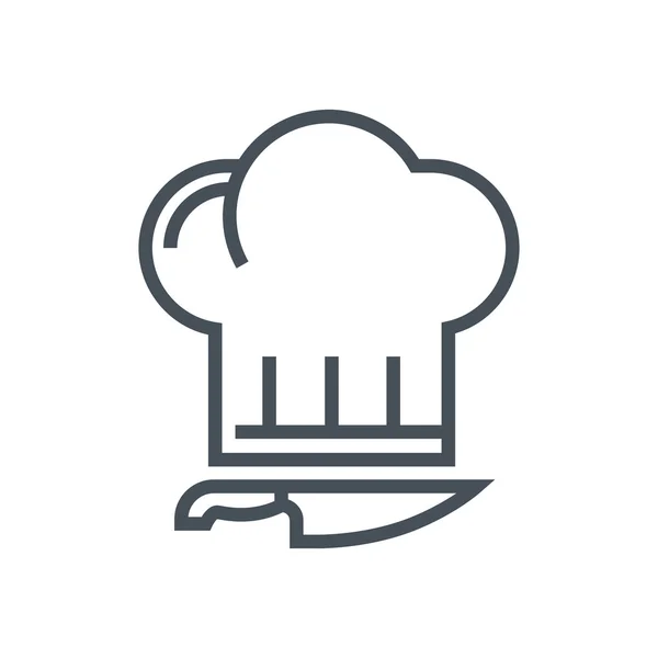 Cucina, icona dello chef — Vettoriale Stock