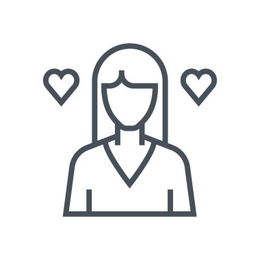 Bayan avatar, aşk Tema simgesi