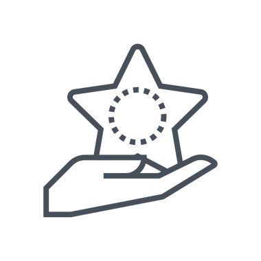 Courtesy, gift box icon