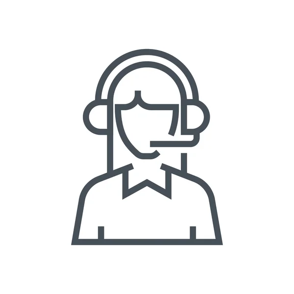 Hombre icono de servicio al cliente — Vector de stock