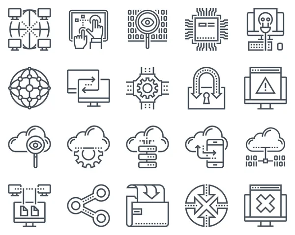 Internet en technologie pictogramserie — Stockvector