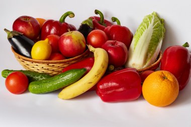 Çok lezzetli sebze ve meyve