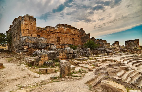 Hierápolis, teatro antiguo — Foto de Stock